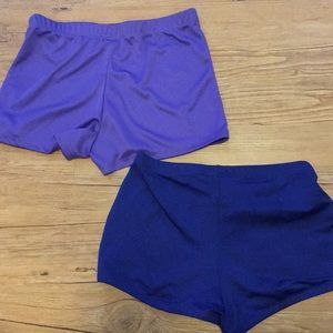 Blue and Purple Cheerleading Spandex